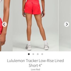 Lululemon Tracker Low-Rise Lined Shorts 4” Size 8